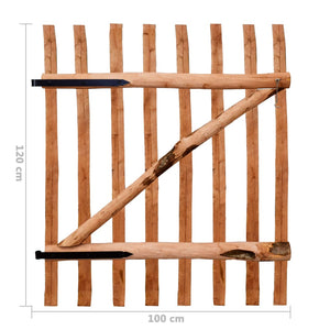 Cancello Singolo per Recizione in Legno di Nocciolo 100x120 cm