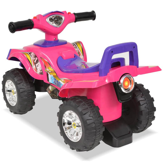 Cavalcabile ATV per Bambini Rosa e Viola con Suoni e Luci cod mxl 76308