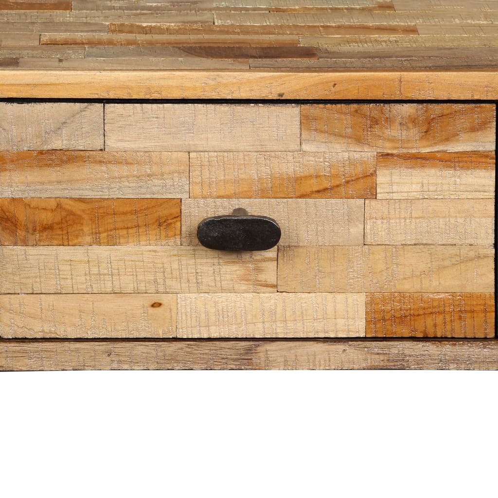 Tavolo Consolle in Legno di Teak Rigenerato 120x30x76 cm 245403