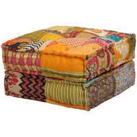 Pouf Modulare a 2 Posti in Tessuto Patchwork cod mxl 68155