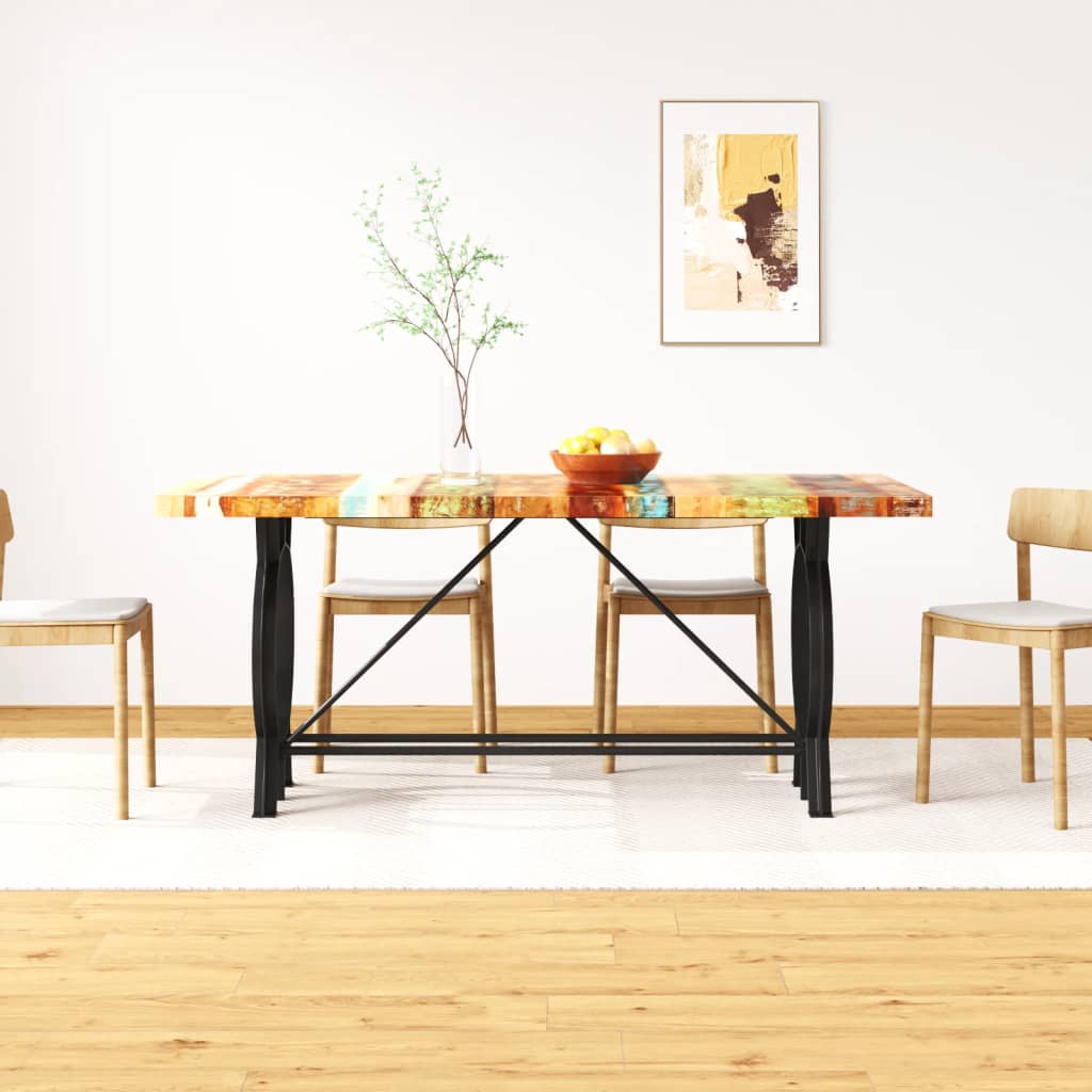 Tavolo da Pranzo in Legno Massello Anticato 180 cm 244800