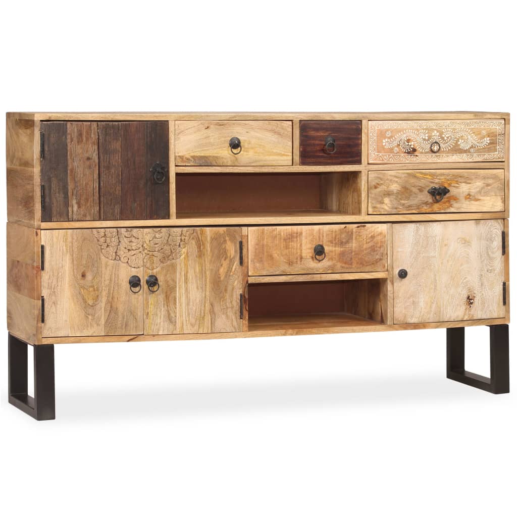 Credenza in Legno Massello di Mango 140x30x80 cm cod mxl 58139