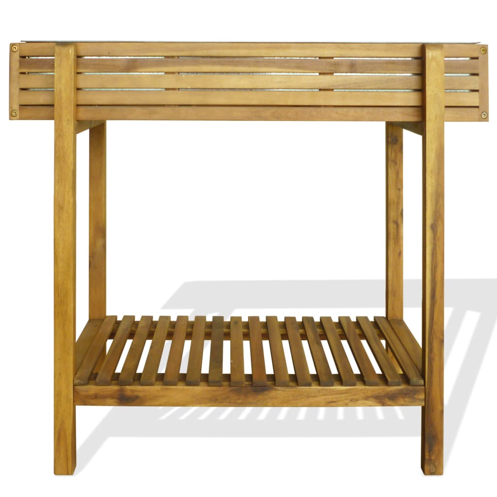 Letto Rialzato da Giardino in Legno Massello di Acacia e Zinco  cod mxl 66782