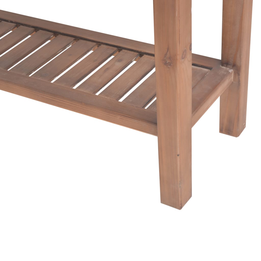 Tavolo Consolle in Legno Massello di Abete 122x35x80 cm 245460