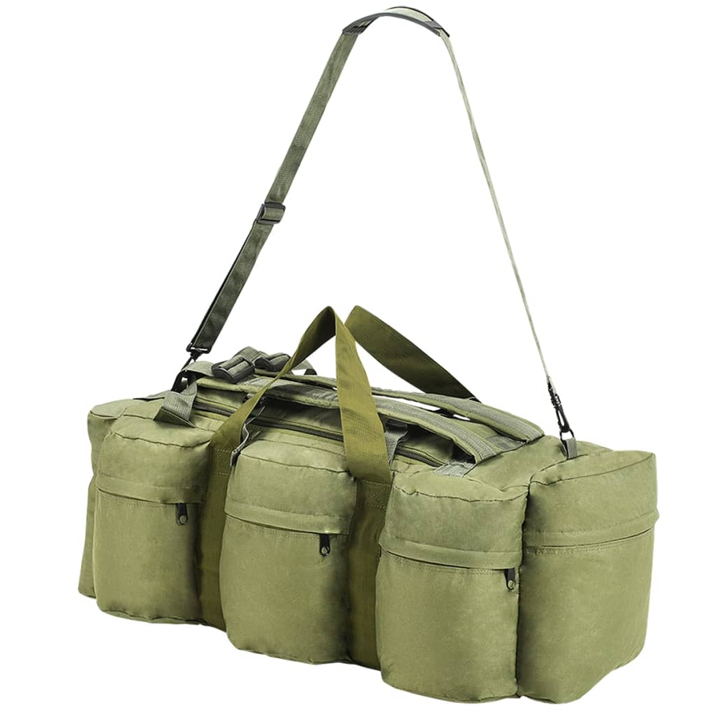 Borsone da Viaggio Stile Militare 3 in 1 90 L Verde Oliva cod mxl 71141