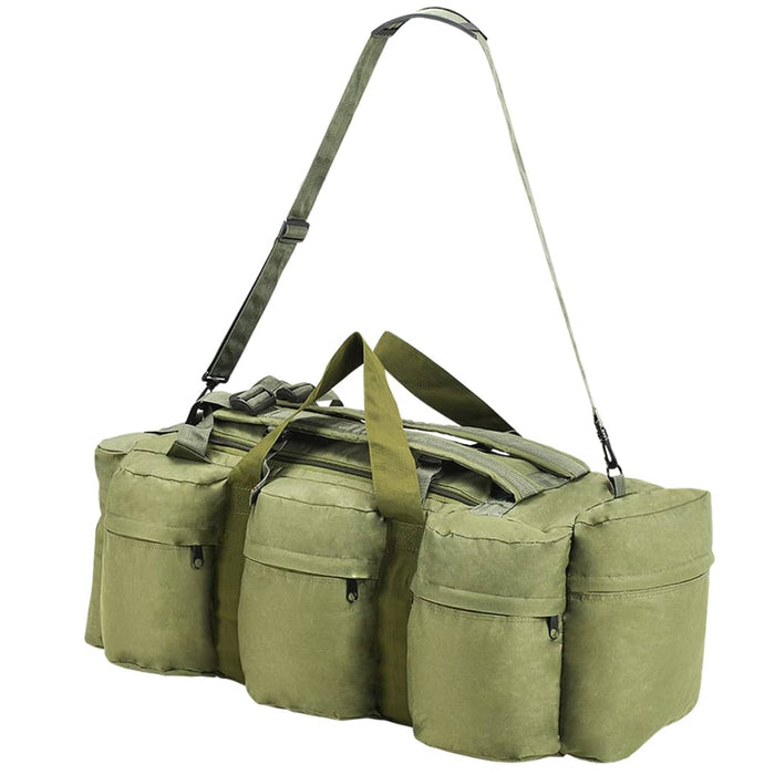 Borsone da Viaggio Stile Militare 3 in 1 90 L Verde Oliva 91388