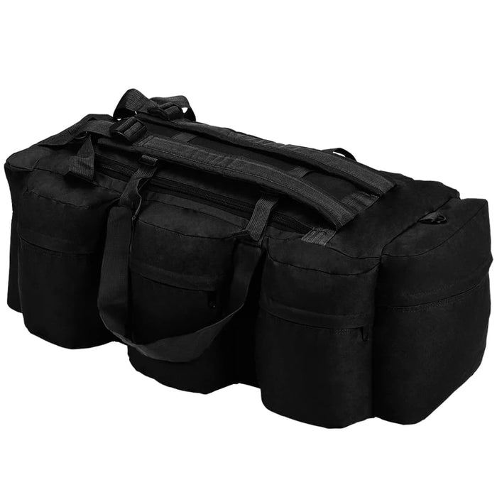 Borsone da Viaggio Stile Militare 3 in 1 90 L Nero cod mxl 74100