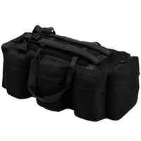 Borsone da Viaggio Stile Militare 3 in 1 90 L Nero