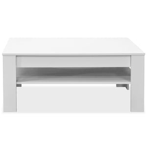 Tavolino da Caffè in Truciolato 110x65x48 cm Bianco cod mxl 60127