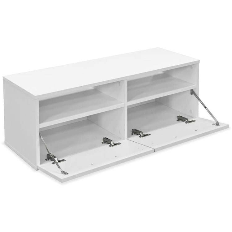 Mobile Porta TV in Truciolato 95x35x36 cm Bianco 