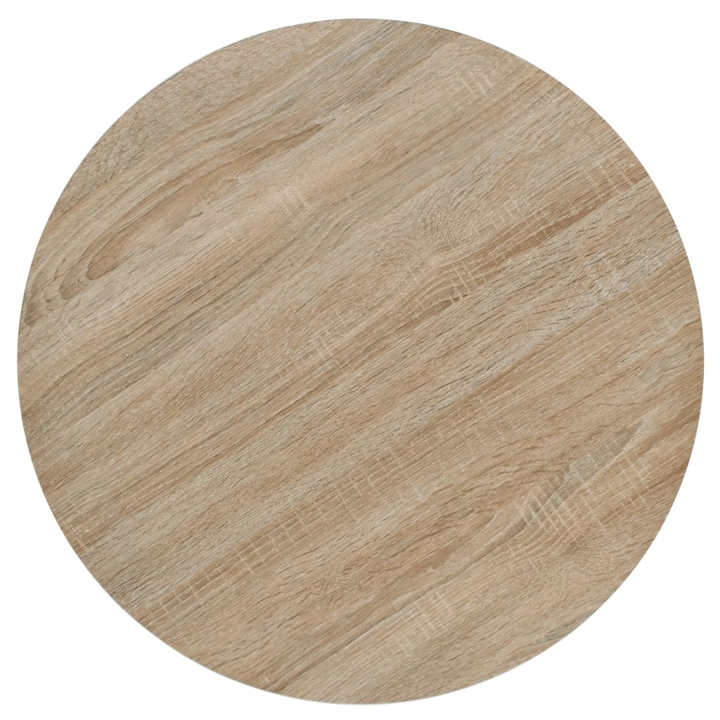 Tavolo Bistrot in MDF e Acciaio Rotondo 60x75 cm Colore Rovere cod mxl 13861