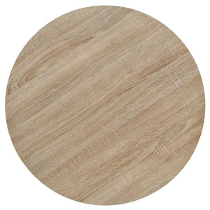 Tavolo Bistrot in MDF e Acciaio Rotondo 60x75 cm Colore Rovere cod mxl 13861