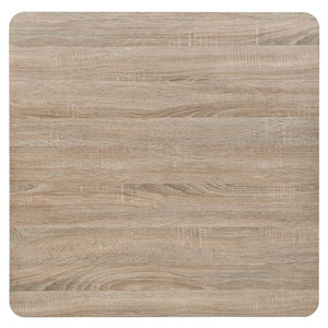 Tavolo Bistrot MDF e Acciaio Quadrato 80x80x75 cm Color Rovere 245614