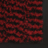 Tappeto Antipolvere Trapuntato Rettangolare 60x90cm Rosso