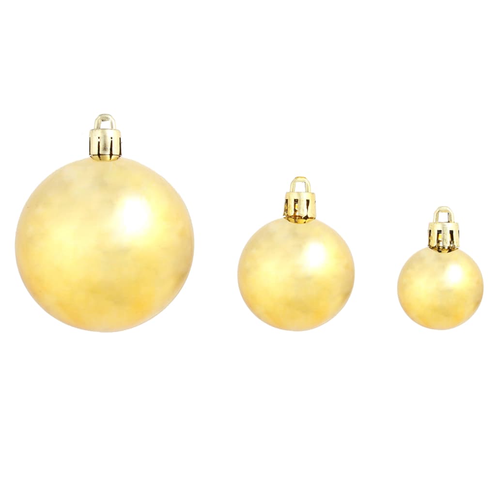 Set Palline di Natale 100 pz 3/4/6 cm Oro 245708