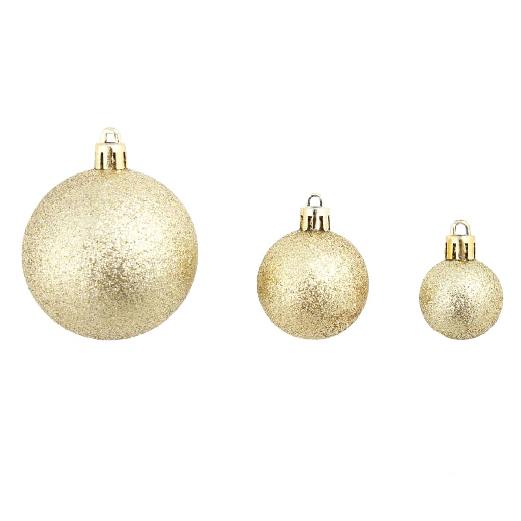 Set Palline di Natale 100 pz 3/4/6 cm Oro 245708