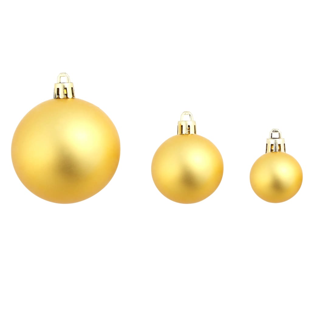 Set Palline di Natale 100 pz 3/4/6 cm Oro 245708