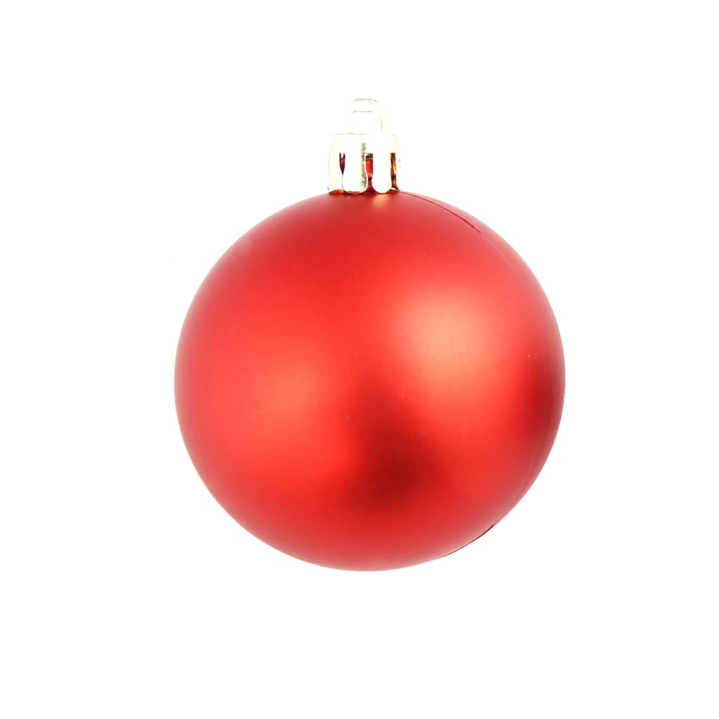 Set Palline di Natale 100 pz 3/4/6 cm Rosse 245710