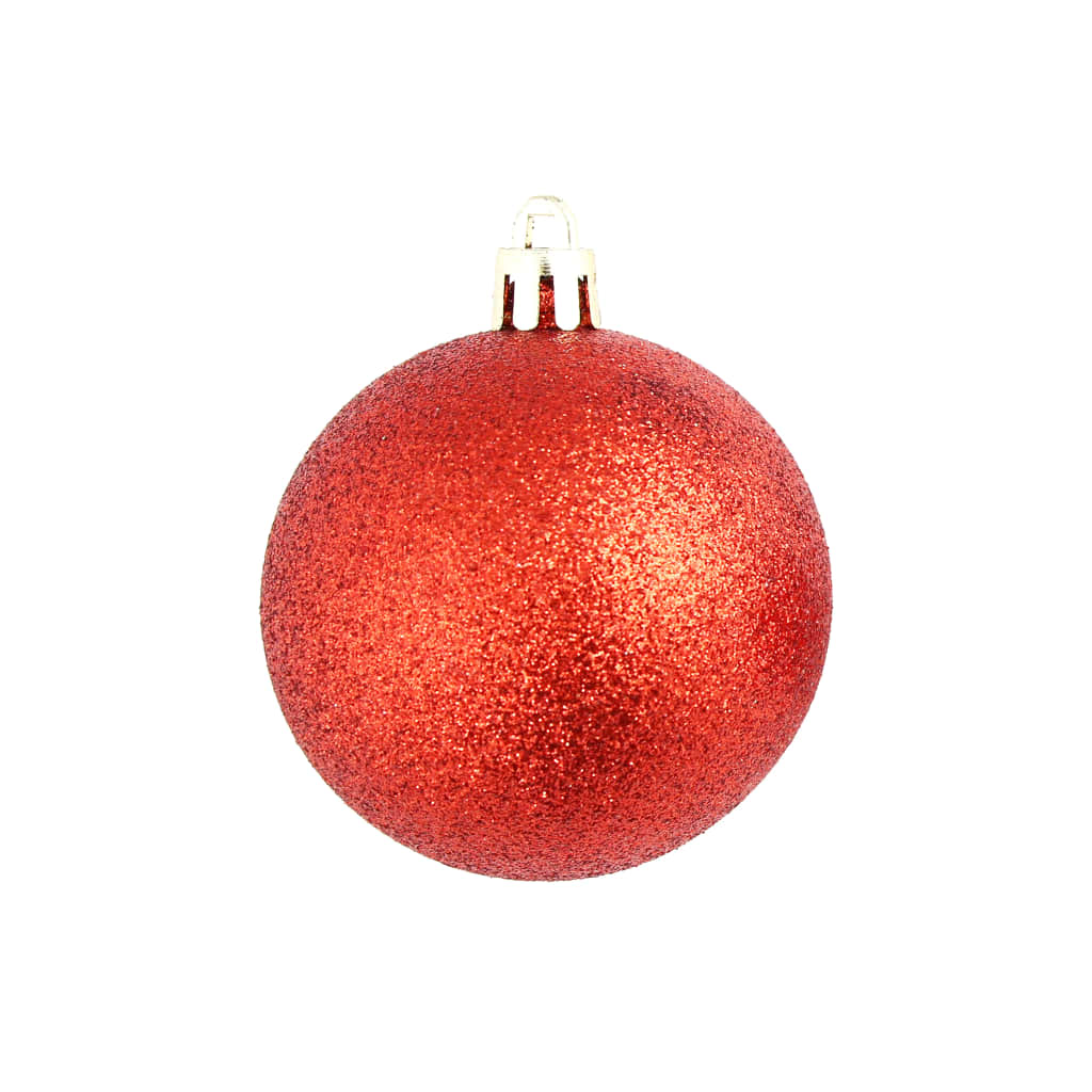 Set Palline di Natale 100 pz 3/4/6 cm Rosse 245710