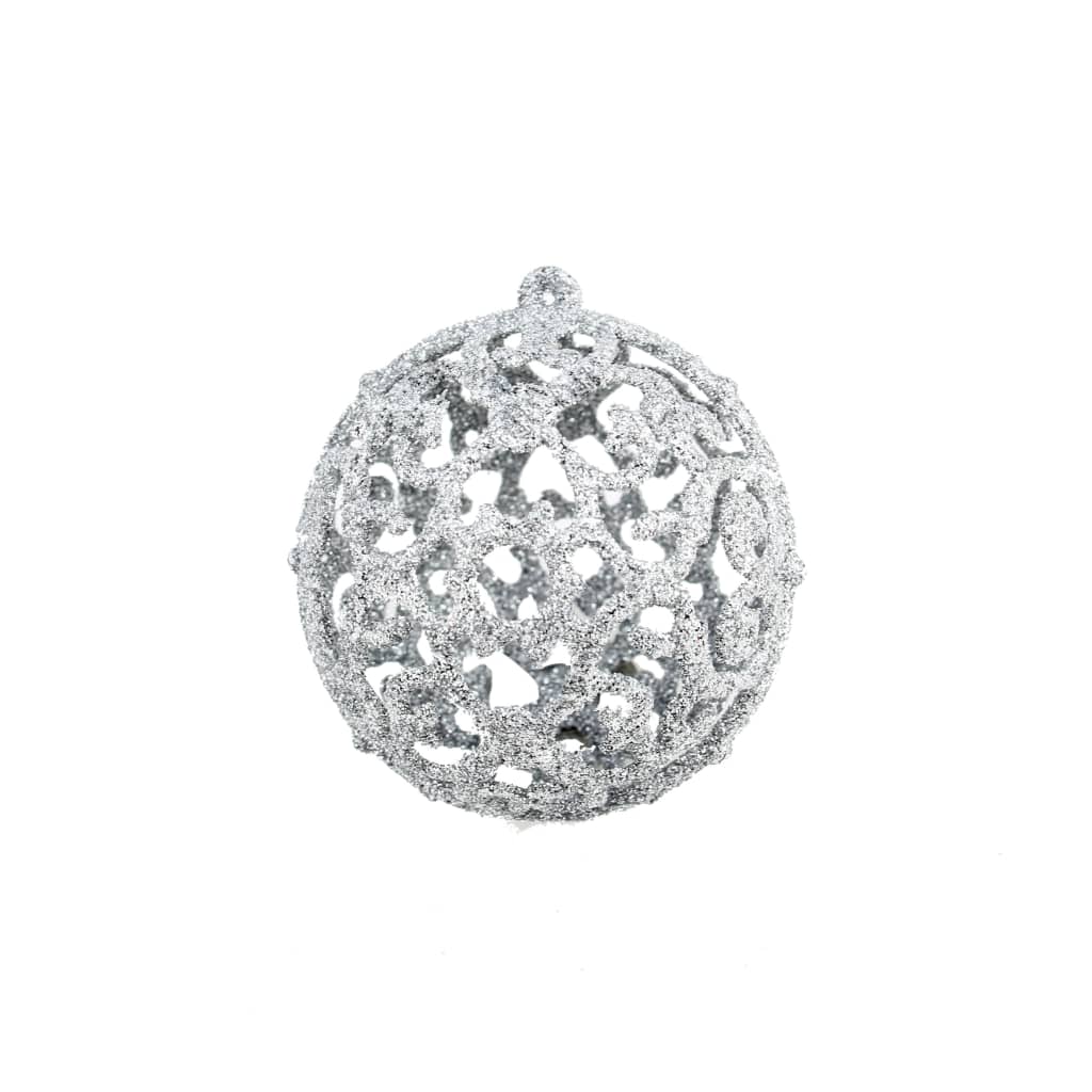 Set Palline di Natale 100 pz 3/4/6 cm Argento