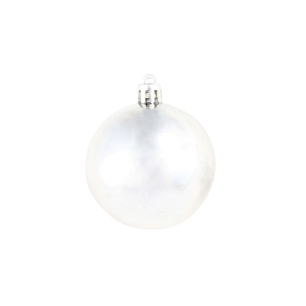 Set Palline di Natale 100 pz 3/4/6 cm Argento 245712