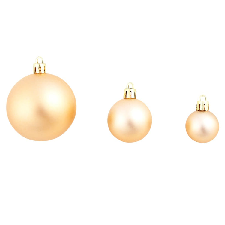 Set Palline di Natale 100 pz 3/4/6 cm Rosa/Oro 245716