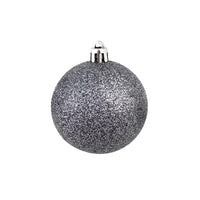 Set Palline di Natale 100 pz 3/4/6 cm Bianco/Grigio