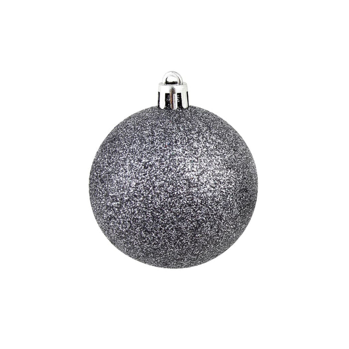 Set Palline di Natale 100 pz 3/4/6 cm Bianco/Grigio 245717