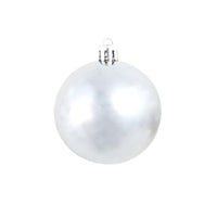 Set Palline di Natale 100 pz 3/4/6 cm Bianco/Grigio