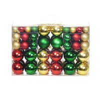 Palline di Natale 100 pz Rosso/Oro/Verde 245718