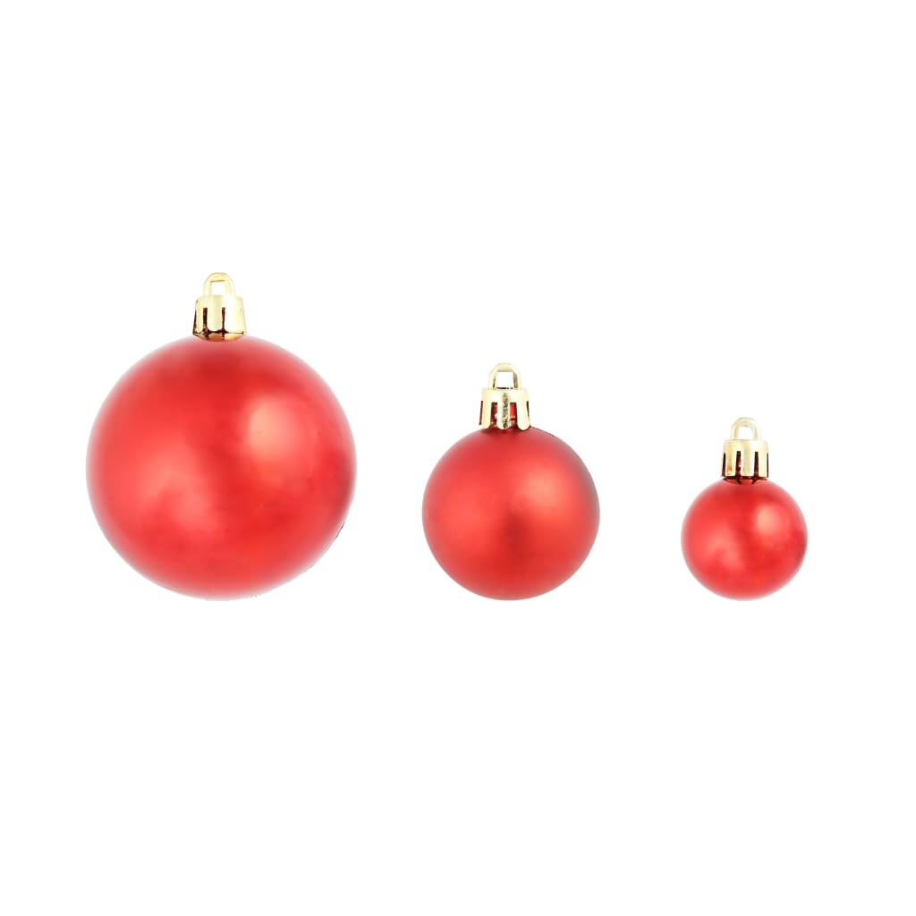 Palline di Natale 100 pz Rosso/Oro/Verde 245718