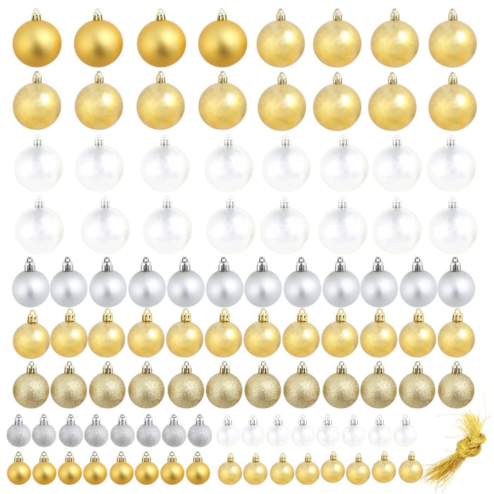 Palline di Natale 100 pz Argento/Oro