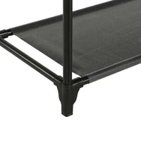 Appendiabiti Acciaio e Tessuto non Tessuto 55x28,5x175cm Nero 245742