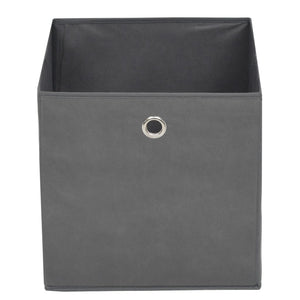 Set Contenitori 4 pz Tessuto non Intrecciato 32x32x32 cm Grigio cod mxl 47031