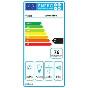 Cappa a Isola 90cm con Display LCD e Sensore Touch 756 m³/h LED cod mxl 42249