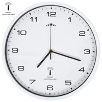 Orologio a Parete Radiocontrollato Movimento Quarzo 31cm Bianco 50616