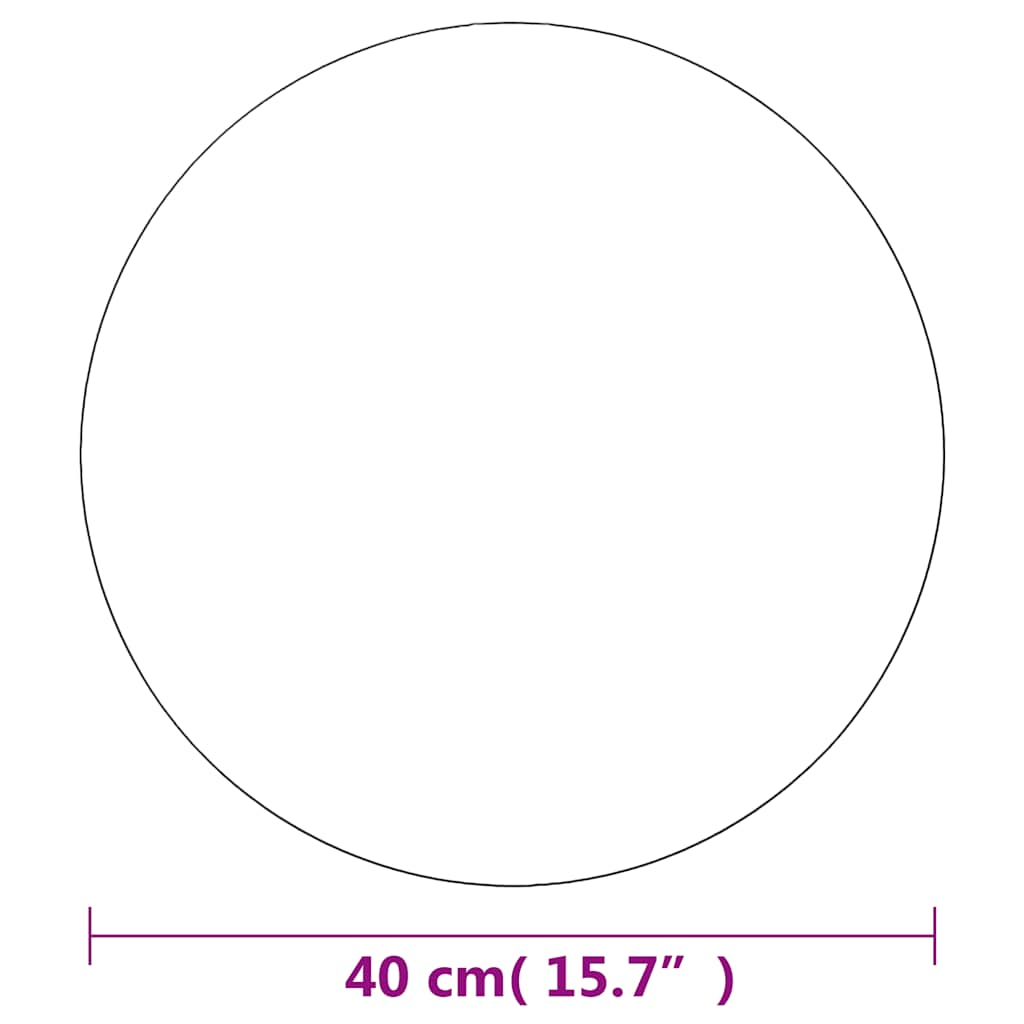 Specchio da Parete 40 cm in Vetro Circolare 245702