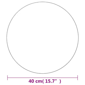 Specchio da Parete 40 cm in Vetro Circolare 245702