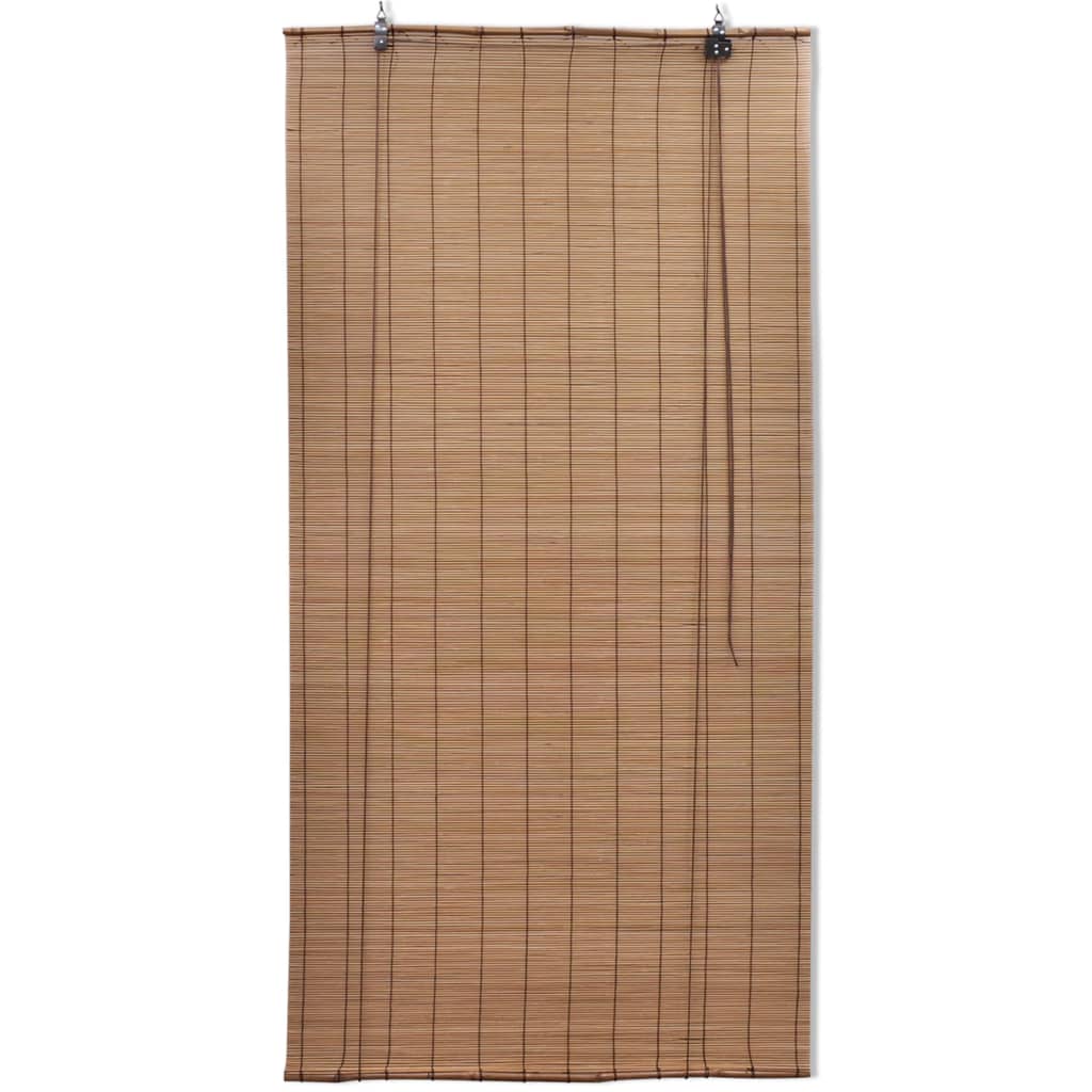 Tenda Avvolgibile in Bambù 100x220 cm Marrone 245814