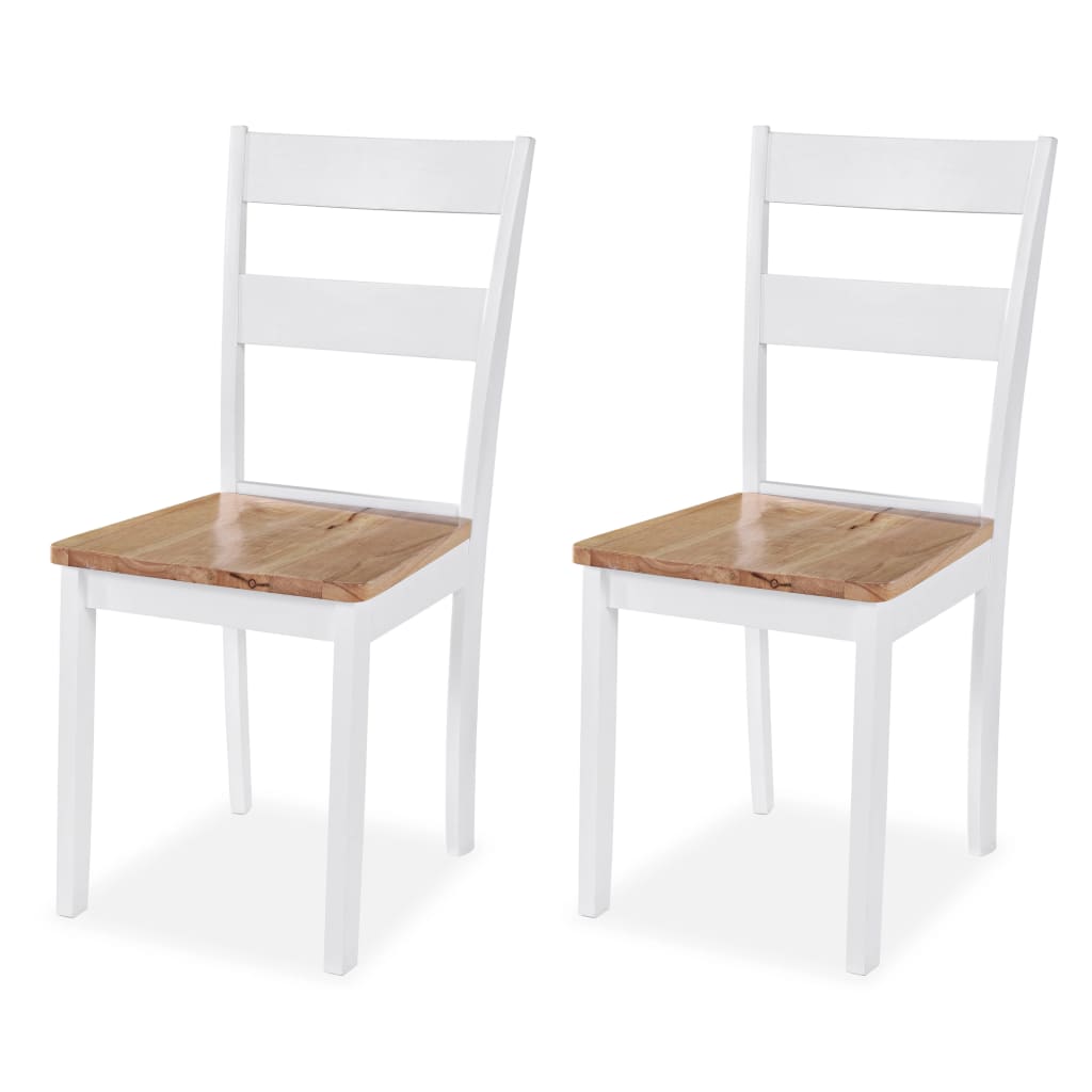 Set da Pranzo 3 pz in MDF e Legno di Hevea Bianco cod mxl 7695