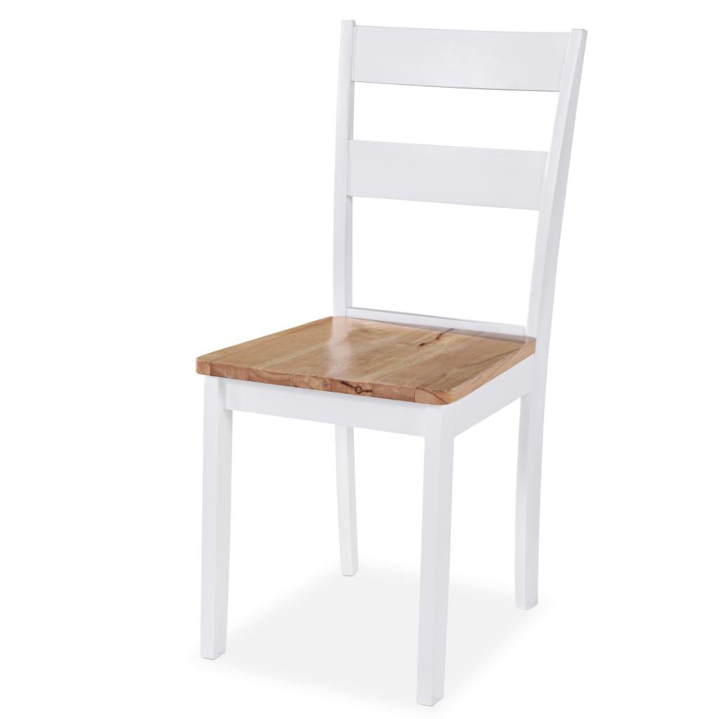 Set da Pranzo 3 pz in MDF e Legno di Hevea Bianco cod mxl 7695