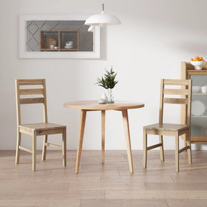 Sedie da Pranzo 2 pz in Legno Massello d'Acacia cod mxl 5722