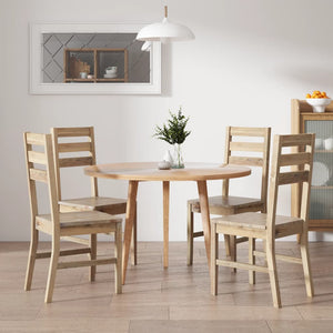 Sedie da Pranzo 4 pz in Legno Massello di Acacia 246006