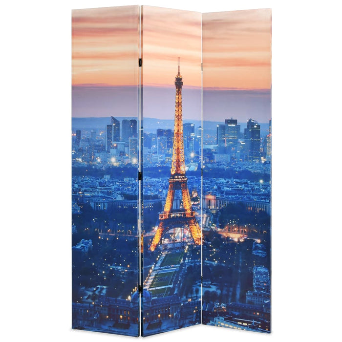 Paravento Pieghevole 120x170 cm Stampa Parigi di Notte 245869