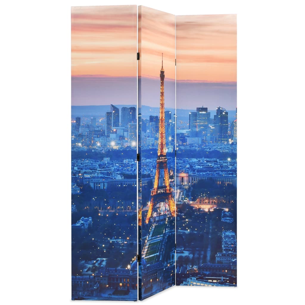 Paravento Pieghevole 120x170 cm Stampa Parigi di Notte 245869