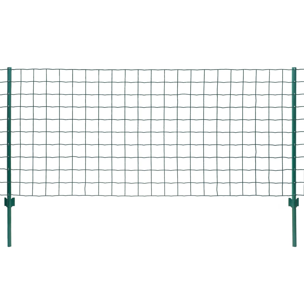 Recinzione Euro 20x0,8 m in Acciaio Verde