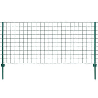 Recinzione Euro 20x1,5 m in Acciaio Verde 142813