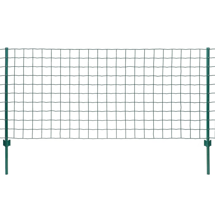 Recinzione Euro 20x0,8 m in Acciaio Verde cod mxl 14348