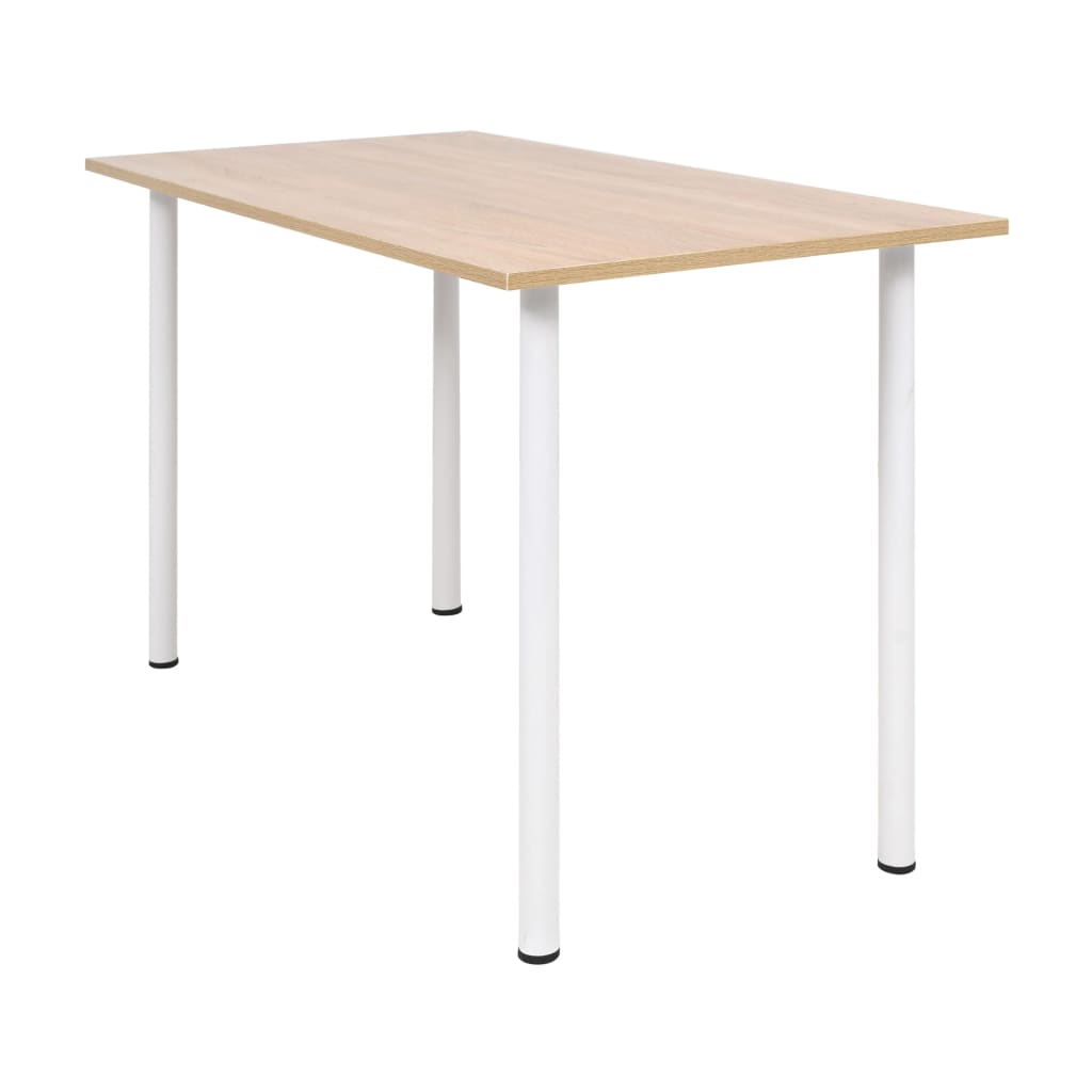 Tavolo da Pranzo 120x60x73 cm Rovere e Bianco