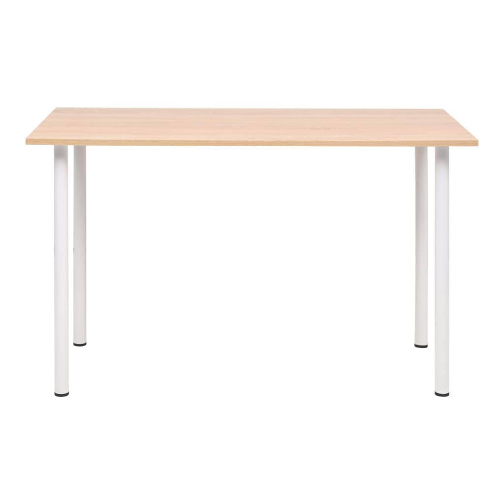 Tavolo da Pranzo 120x60x73 cm Rovere e Bianco